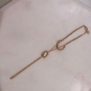 Kendra Scott Brown Mother of Pearl Toby Hand Chain